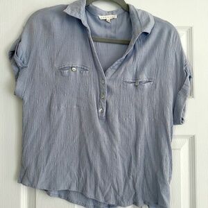 Promesa dusty blue blouse